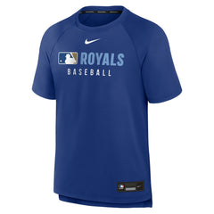 Kansas City Royals Authentic Collection Pregame Raglan Dri-FIT T-Shirt Royal | Nike