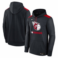 Cleveland Guardians Authentic Collection Performance Pullover Hoodie Navy | Nike