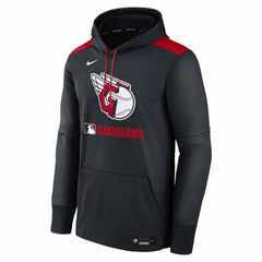 Cleveland Guardians Authentic Collection Performance Pullover Hoodie Navy | Nike