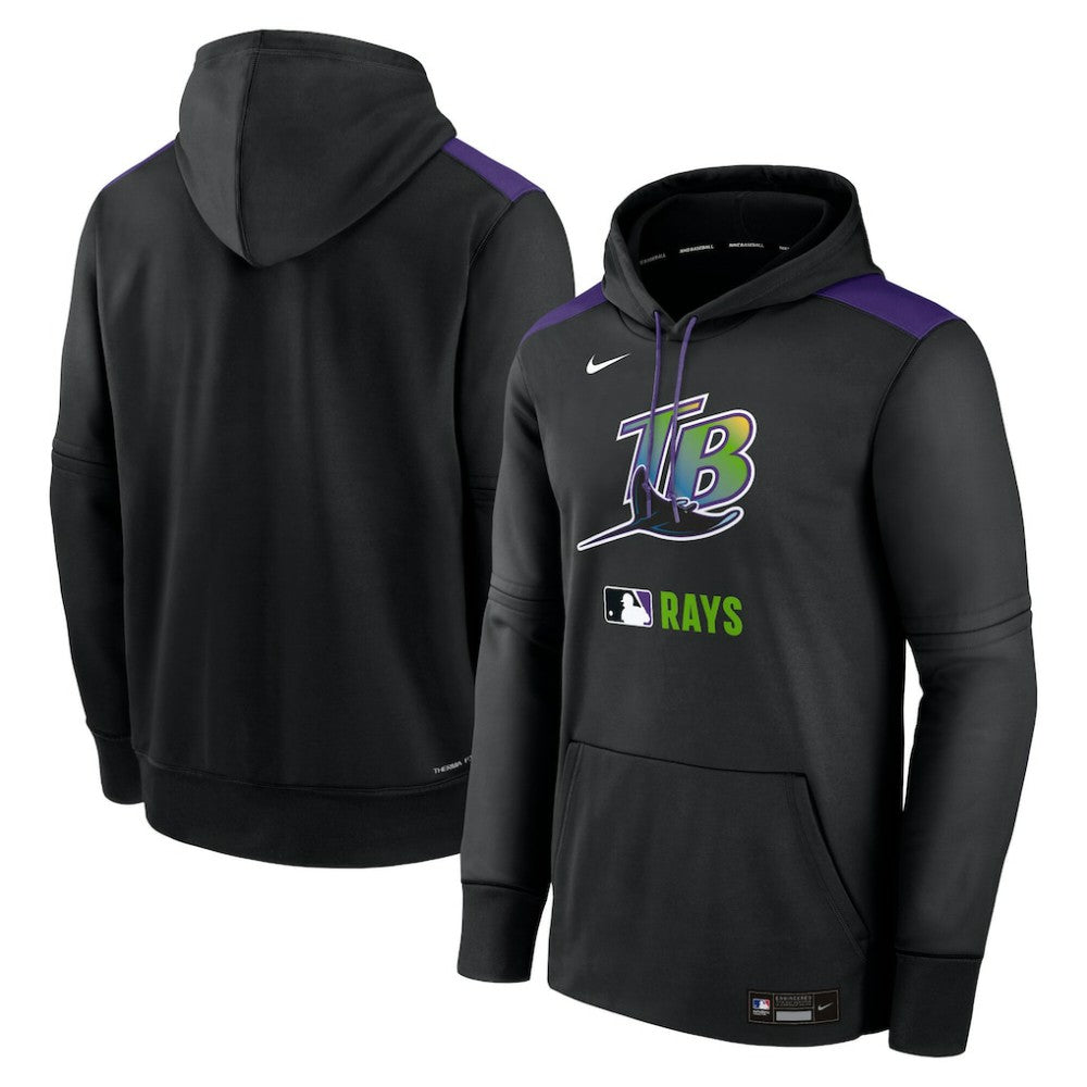 Tampa Bay Rays Authentic Collection Performance Pullover Hoodie Black | Nike
