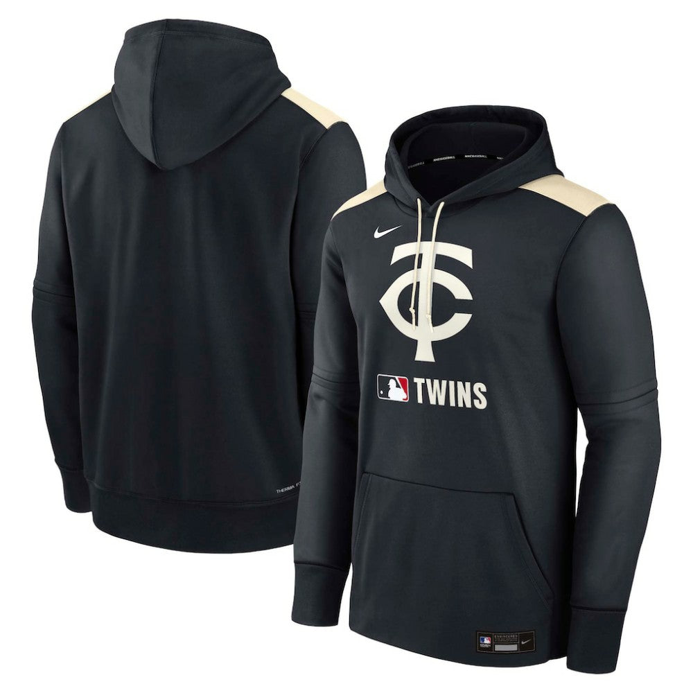 Minnesota Twins Authentic Collection Performance Pullover Hoodie Navy | Nike