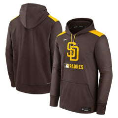 San Diego Padres Authentic Collection Performance Pullover Hoodie Brown | Nike