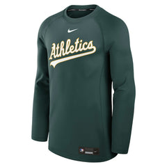Athletics Authentic Collection Game Time Raglan Dri-FIT Long Sleeve T-Shirt Green | Nike