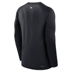 Detroit Tigers Authentic Collection Game Time Raglan Dri-FIT Long Sleeve T-Shirt Navy | Nike