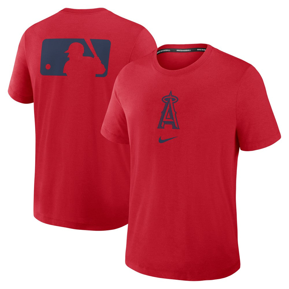Los Angeles Angels Authentic Collection Early Work Tri-Blend Dri-FIT T-Shirt Red | Nike