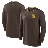 San Diego Padres Authentic Collection Performance Half-Zip Top Brown | Nike
