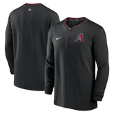 Arizona Diamondbacks Authentic Collection Performance Half-Zip Top Black | Nike