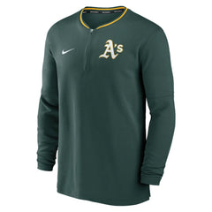 Athletics Authentic Collection Performance Half-Zip Top Green | Nike