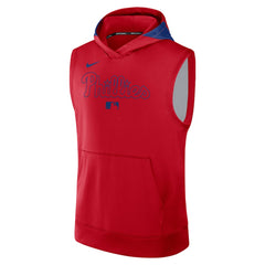 Philadelphia Phillies Authentic Collection Dri-FIT Sleeveless Hoodie Red | Nike