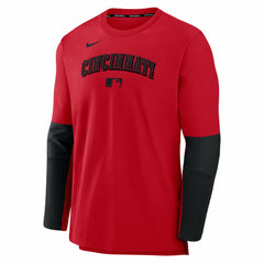 Cincinnati Reds Authentic Collection Player Dri-FIT Lightweight Pullover Red/Black | Nike