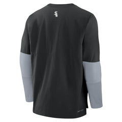 Chicago White Sox Authentic Collection Player Dri-FIT Lightweight Pullover Black/Gray | Nike
