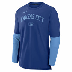 Kansas City Royals Authentic Collection Player Dri-FIT Lightweight Pullover Royal/Light Blue | Nike