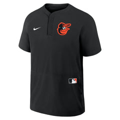 Baltimore Orioles Authentic Collection Raglan Short Sleeve Windshirt Black | Nike