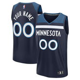 Minnesota Timberwolves Fastbreak Custom Jersey - Icon Edition - Navy