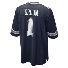 Number 1 Groom Dallas Cowboys Game Jersey - Navy
