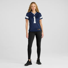 Number 1 Bride Dallas Cowboys Women's Game Jersey - Navy