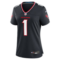 Number 1 Bride Houston Texans Women's Game Jersey - Navy