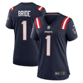 Number 1 Bride New England Patriots Women's Game Jersey - Navy
