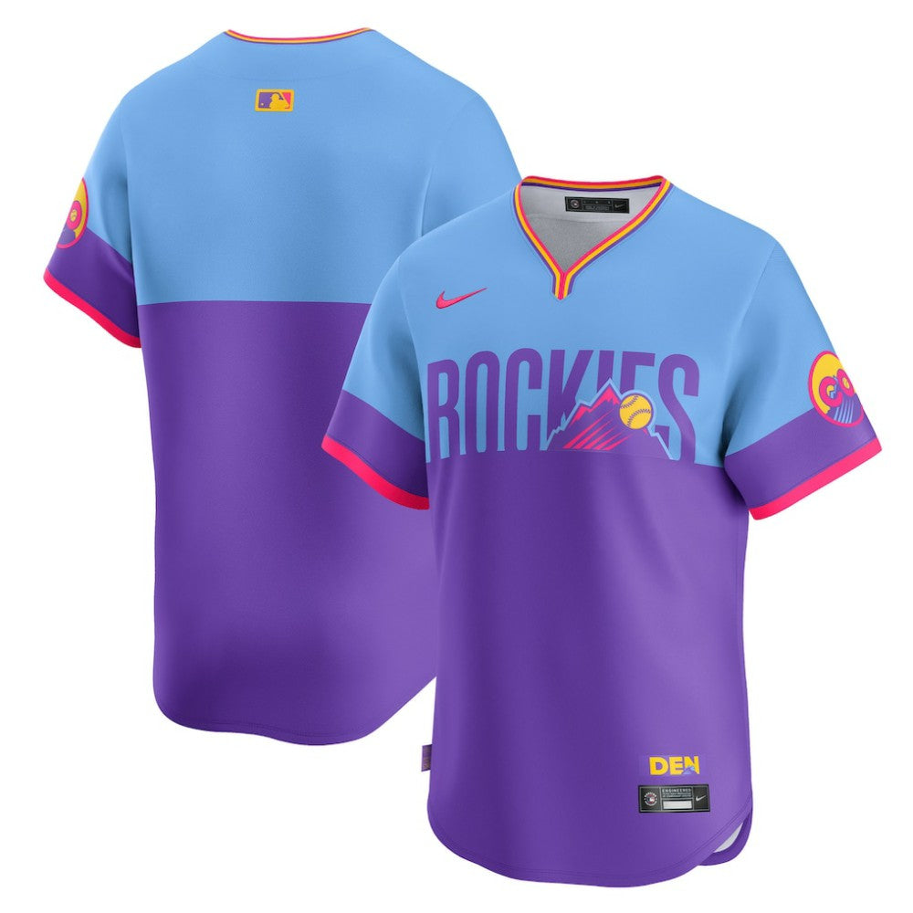 Colorado Rockies 2025 City Connect Limited Jersey Purple/Light Blue | Nike
