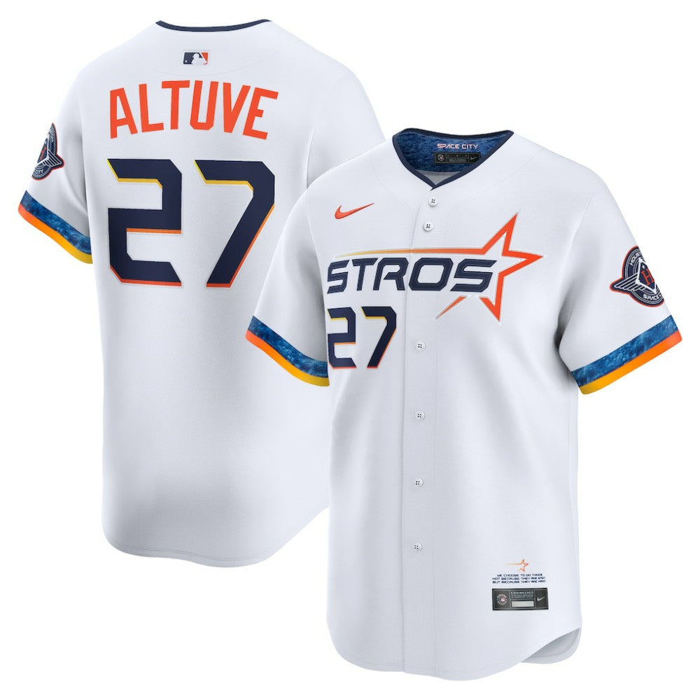 Jose Altuve Houston Astros 2025 City Connect Limited Player Jersey - White