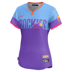 Colorado Rockies Women's 2025 City Connect Limited Jersey Purple/Light Blue | Nike