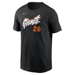 Matt Chapman San Francisco Giants 2025 City Connect Fuse Name & Number T-Shirt Anthracite | Nike