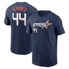 Yordan Alvarez Houston Astros 2025 City Connect Fuse Name & Number T-Shirt Navy | Nike
