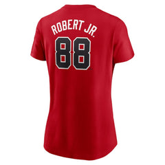 Luis Robert Jr. Chicago White Sox Women's 2025 City Connect Fuse Name & Number T-Shirt Red | Nike