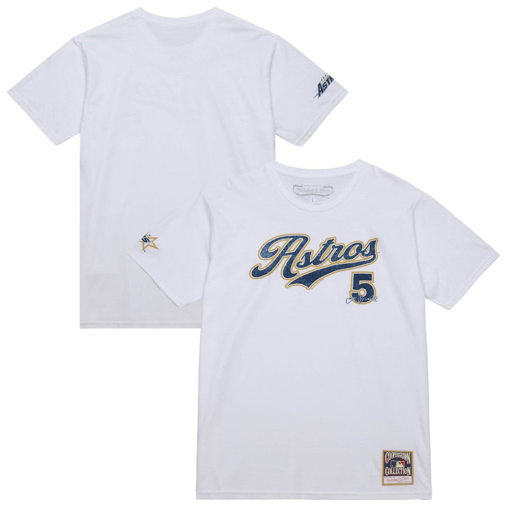 Jeff Bagwell Houston Astros Cooperstown Collection Player T-Shirt White | Mitchell & Ness