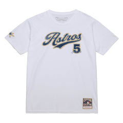 Jeff Bagwell Houston Astros Cooperstown Collection Player T-Shirt White | Mitchell & Ness