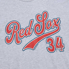David Ortiz Boston Red Sox Cooperstown Collection Player T-Shirt Grey Heather | Mitchell & Ness