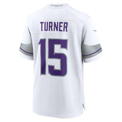 Dallas Turner Minnesota Vikings Alternate Game Jersey - White