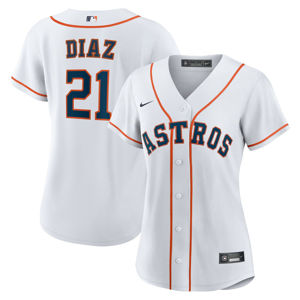 Yainer Diaz Houston Astros Women's Home Replica Jersey White | Nike