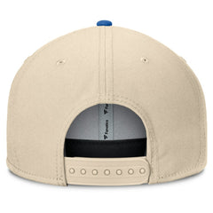 Texas Rangers Cooperstown Collection Bounder Snapback Hat Natural/Royal