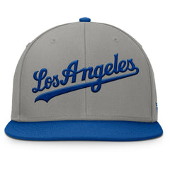 Los Angeles Dodgers Clubhouse Dugout Fitted Hat Gray/Royal