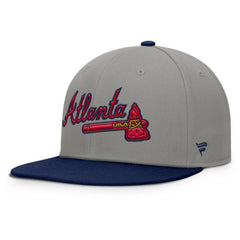 Atlanta Braves Clubhouse Dugout Fitted Hat Gray/Navy
