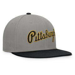 Pittsburgh Pirates Clubhouse Dugout Fitted Hat Gray/Black