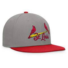 St. Louis Cardinals Clubhouse Dugout Fitted Hat Gray/Red