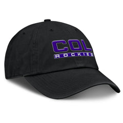 Colorado Rockies Women's Fly Out Adjustable Hat Black