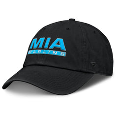 Miami Marlins Women's Fly Out Adjustable Hat Black