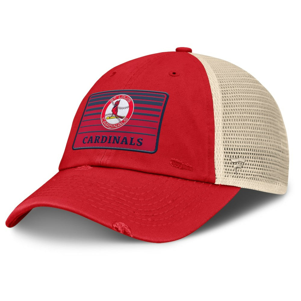 St. Louis Cardinals Cooperstown Collection Eastbound Mesh Adjustable Hat Red/Natural