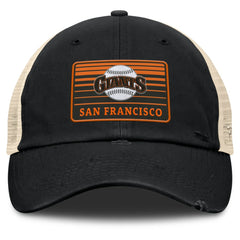 San Francisco Giants Cooperstown Collection Eastbound Mesh Adjustable Hat Black/Natural