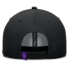Colorado Rockies Clubhouse Foul Ball A-Frame Adjustable Hat Black