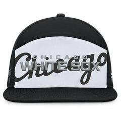 Chicago White Sox Clubhouse Splitter Snapback Hat Black/White
