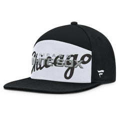 Chicago White Sox Clubhouse Splitter Snapback Hat Black/White