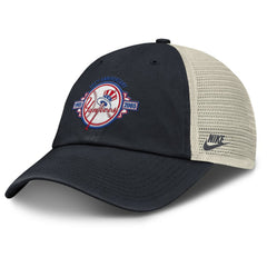 New York Yankees Cooperstown Collection Club Trucker Adjustable Hat Navy/Natural | Nike