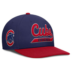 Chicago Cubs Pro Performance Snapback Hat Royal/Red | Nike
