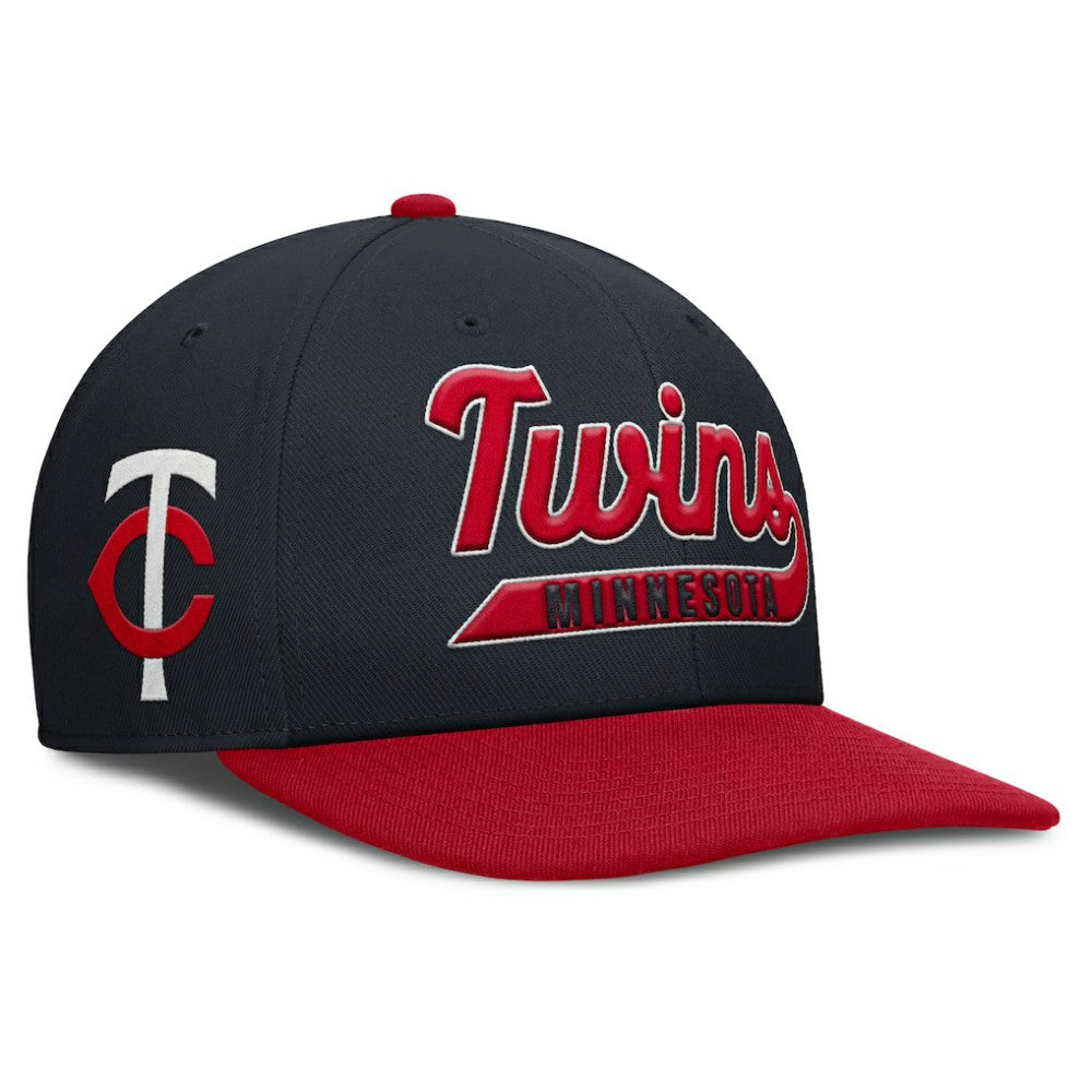 Minnesota Twins Pro Performance Snapback Hat Navy/Red | Nike