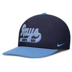 Tampa Bay Rays Pro Performance Snapback Hat Navy/Light Blue | Nike