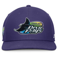 Tampa Bay Rays Pro Performance Snapback Hat Purple | Nike